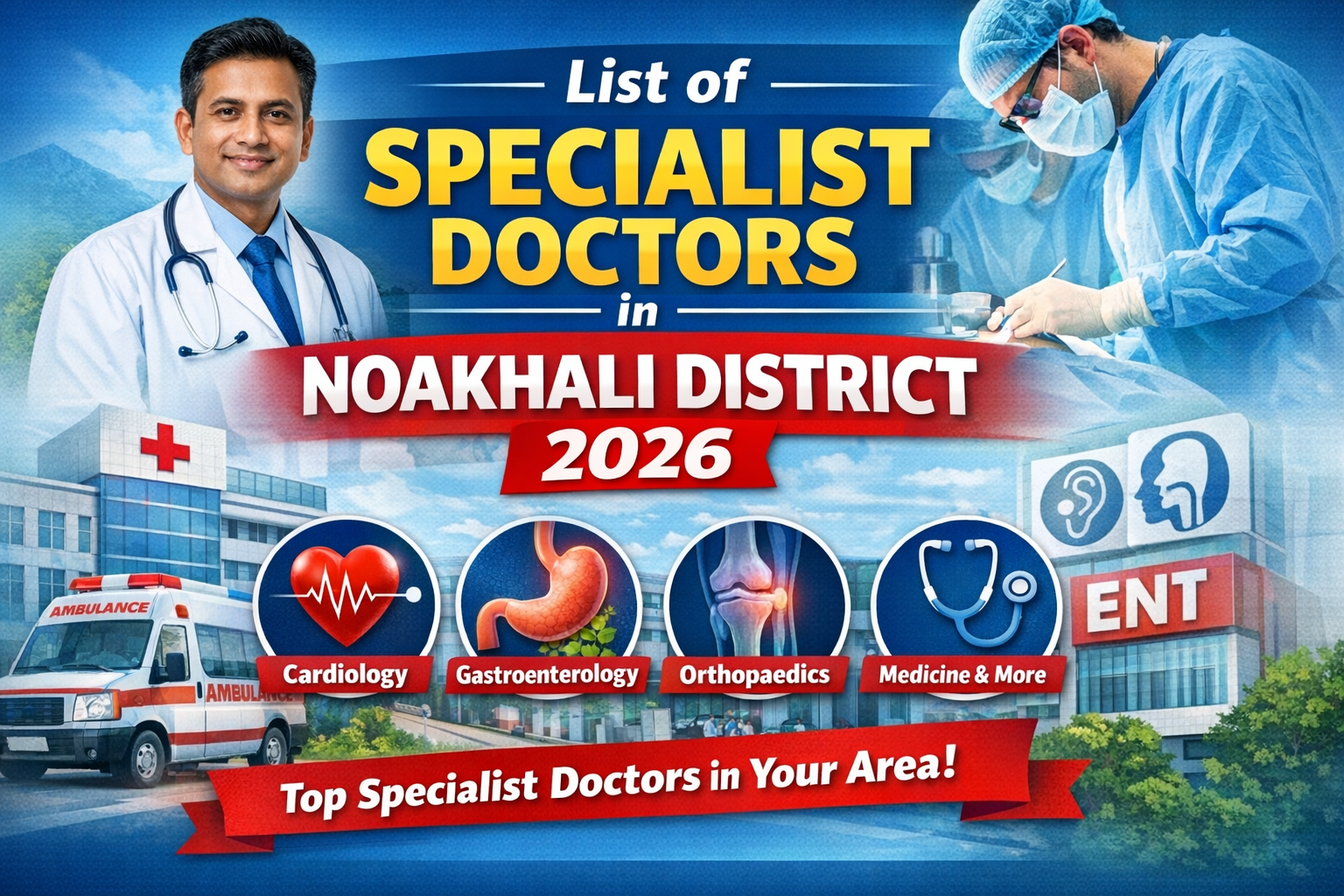 নোয়াখালী জেলার বিশেষজ্ঞ ডাক্তারদের তালিকা 2026