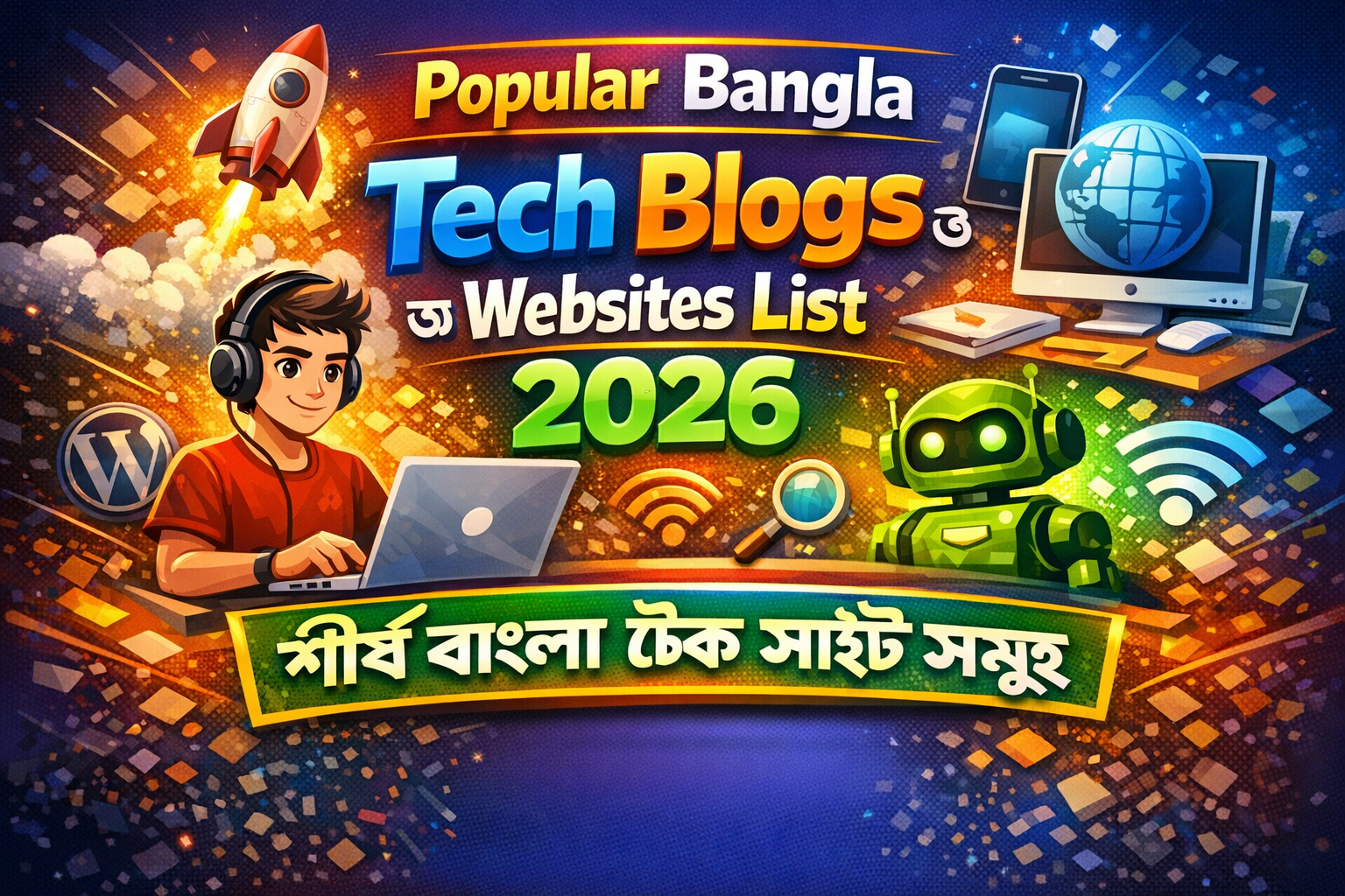 জনপ্রিয় বাংলা টেক ব্লগ ও ওয়েবসাইট লিষ্ট 2026