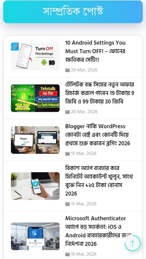 PriyoBlog Recent Posts Plugin v4.1সম্পূর্ণ রিভিউ, ইন্সটলেশন গাইড ও Shortcode ব্যবহার