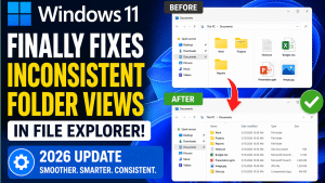 Windows 11 Finally Fixes Inconsistent Folder Views in File Explorer (2026 Update)