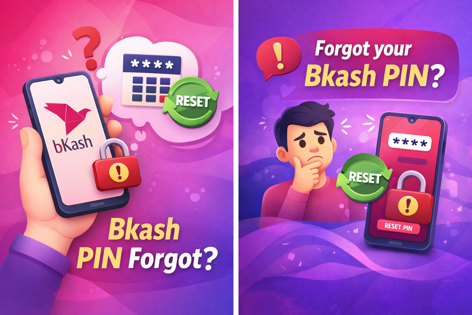 Bkash PIN ভুলে গেছেন? 2 মিনিটে রিসেট করার সহজ উপায় জানুন