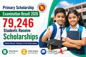 Primary Scholarship Examination Result 2026: 79,246 Students Receive Scholarships
