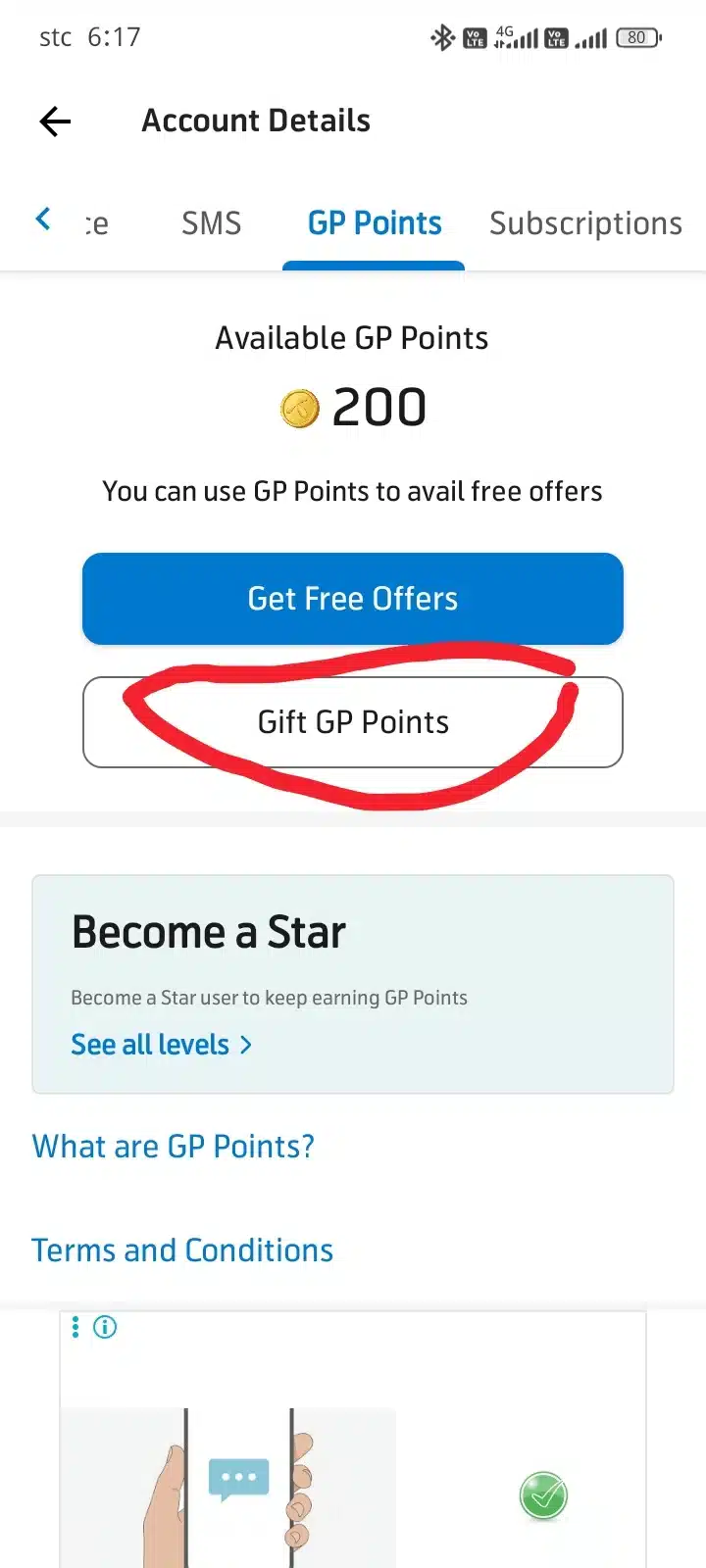 transfer points